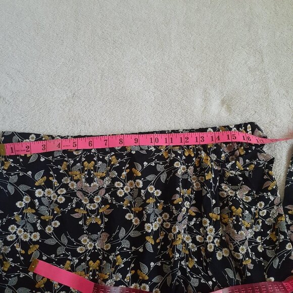 Floral Black Midi Skirt - Picture 10 of 11